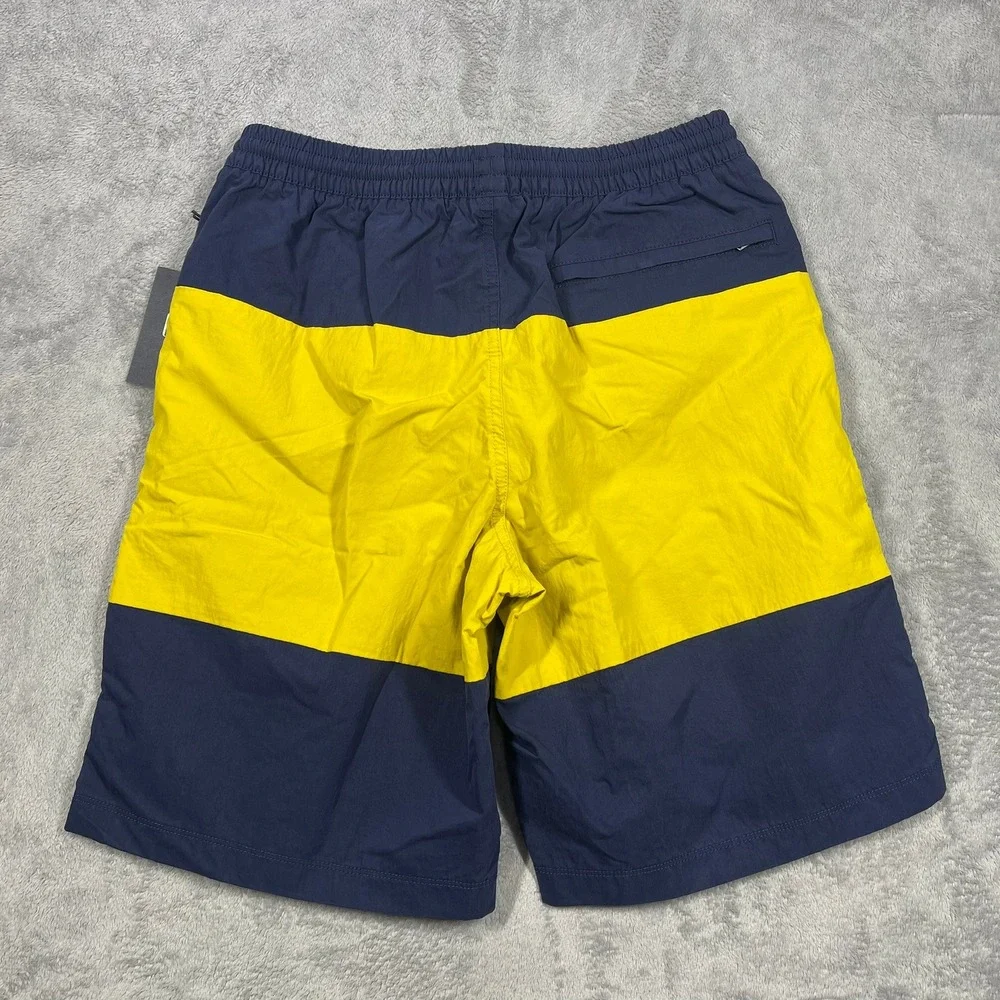 Gap Palace Board Shorts Mens Small Navy Yellow Colorblock Logo 427479-00-1 NEW